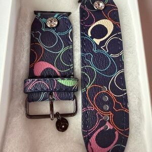 Authentic Upcycled Neon Coach Watchband by Spark’l - size 3 , 38-41mm